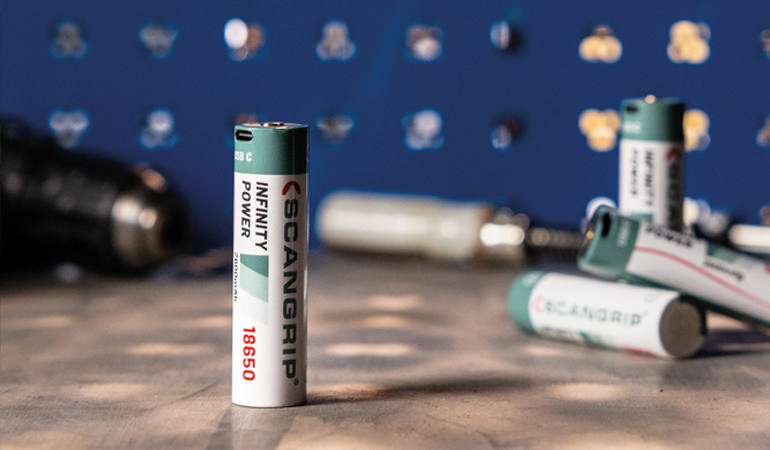 Nyt, genopladeligt USB-C-batteri