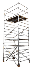 The image of scaffold under the white background