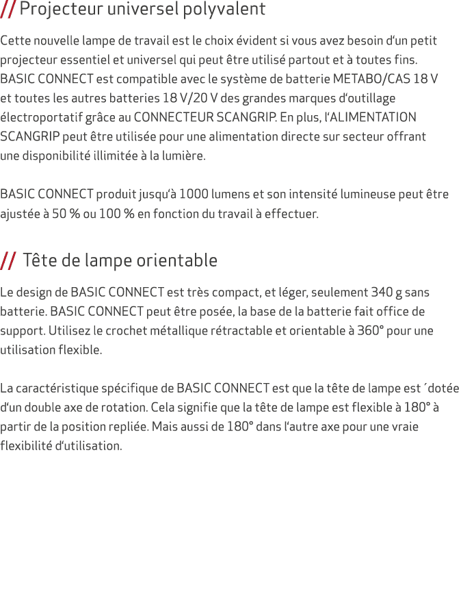 // Projecteur universel polyvalent Cette nouvelle lampe de travail est le choix vident si vous avez besoin d‘un peti...