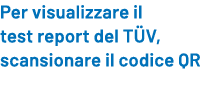 Per visualizzare il test report del T V, scansionare il codice QR 