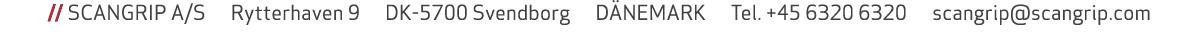  // SCANGRIP A/S Rytterhaven 9 DK 5700 Svendborg D NEMARK Tel. +45 6320 6320 scangrip@scangrip.com