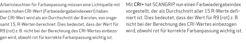 Arbeitsleuchten f r Farbanpassung m ssen eine Lichtquelle mit einem hohen CRI Wert (Farbwiedergabeindexwert) haben. D...