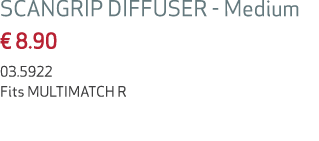 SCANGRIP DIFFUSER Medium € 8.90 03.5922 Fits MULTIMATCH R