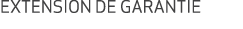 Extension de garantie