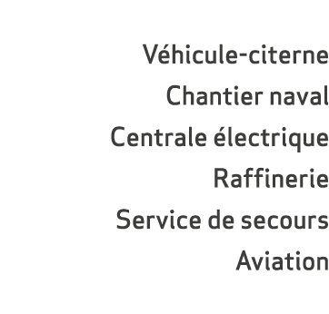 V hicule-citerne Chantier naval Centrale lectrique Raffinerie Service de secours Aviation
