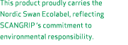 This product proudly carries the Nordic Swan Ecolabel, reflecting SCANGRIP ‘s commitment to environmental responsibil...