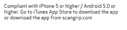 Compliant with iPhone 5 or higher / Android 5.0 or higher. Go to iTunes App Store to download the app or download the...