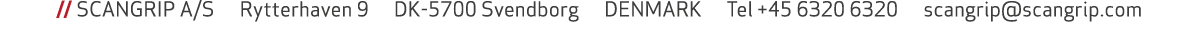  // SCANGRIP A/S Rytterhaven 9 DK 5700 Svendborg DENMARK Tel +45 6320 6320 scangrip@scangrip.com