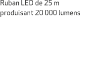 Ruban LED de 25 m produisant 20 000 lumens