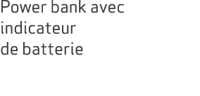 Power bank avec indicateur de batterie