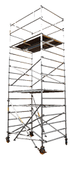 The image of scaffold under the white background
