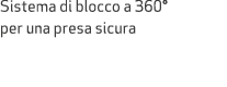 Sistema di blocco a 360° per una presa sicura 