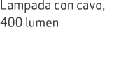 Lampada con cavo, 400 lumen
