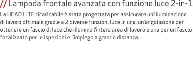 // Lampada frontale avanzata con funzione luce 2 in 1 La HEAD LITE ricaricabile  stata progettata per assicurare un’...