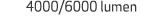 4000/6000 lumen 