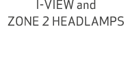 I VIEW and ZONE 2 HEADLAMPS
