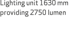 Lighting unit 1630 mm providing 2750 lumen