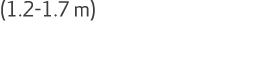 (1.2 1.7 m)